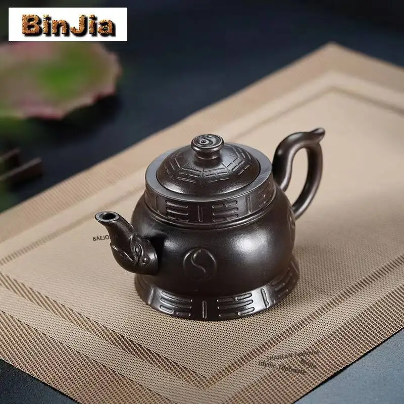 400ml Creative Yixing Purple Clay Teapots Handmade Furnace Pot Raw Ore Black Zhu Mud Kettle Chinese Zisha Tea Set Collection
400ml Creative Yixing Purple Clay Teapots Handmade Furnace Pot Raw Ore Black Zhu Mud Kettle Chinese Zisha Tea Set Collection