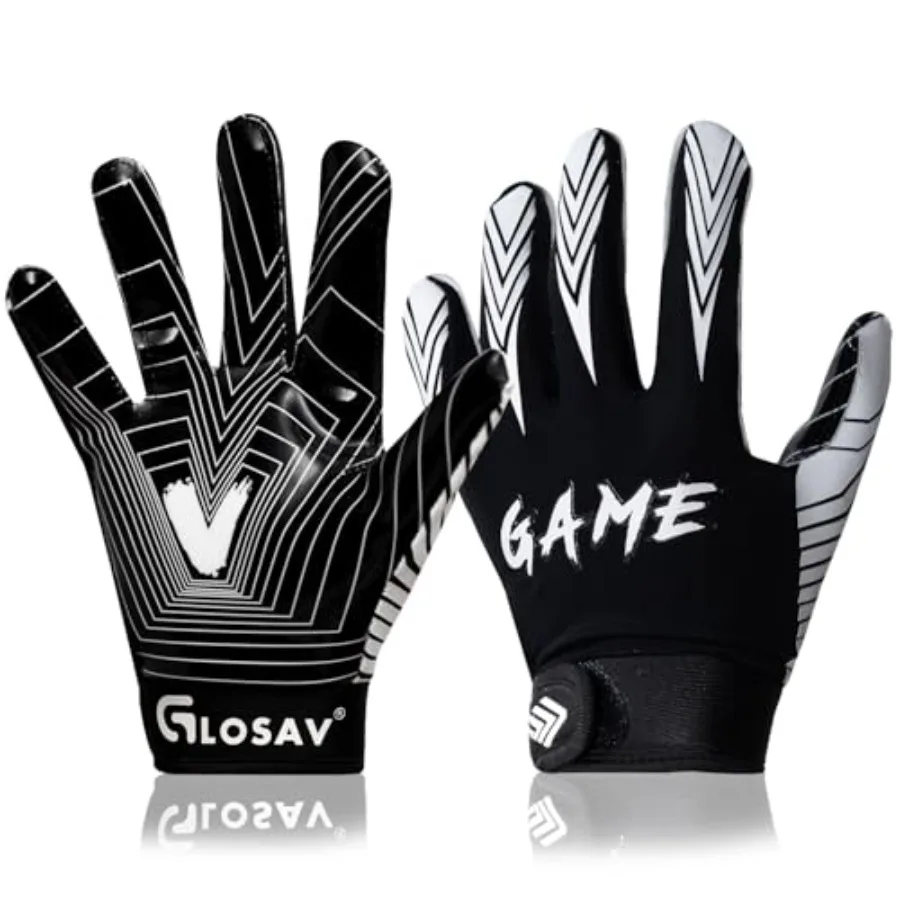 Football Gloves for,Youth, and Adults - Super Sticky Silicone Receiver Gloves for Men and Women
Football Gloves for,Youth, and Adults - Super Sticky Silicone Receiver Gloves for Men and Women
