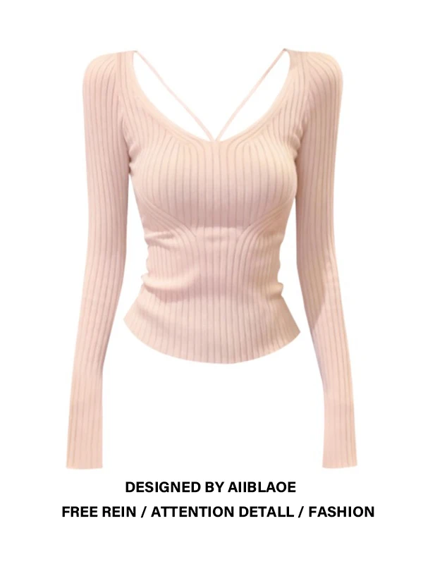 Sexy plus Size Long Sleeve Knitted Sweater Women's Autumn Winter Slimming Waist Cinched V-Neck Top Elegant Versatile plus Size
Sexy plus Size Long Sleeve Knitted Sweater Women's Autumn Winter Slimming Waist Cinched V-Neck Top Elegant Versatile plus Size