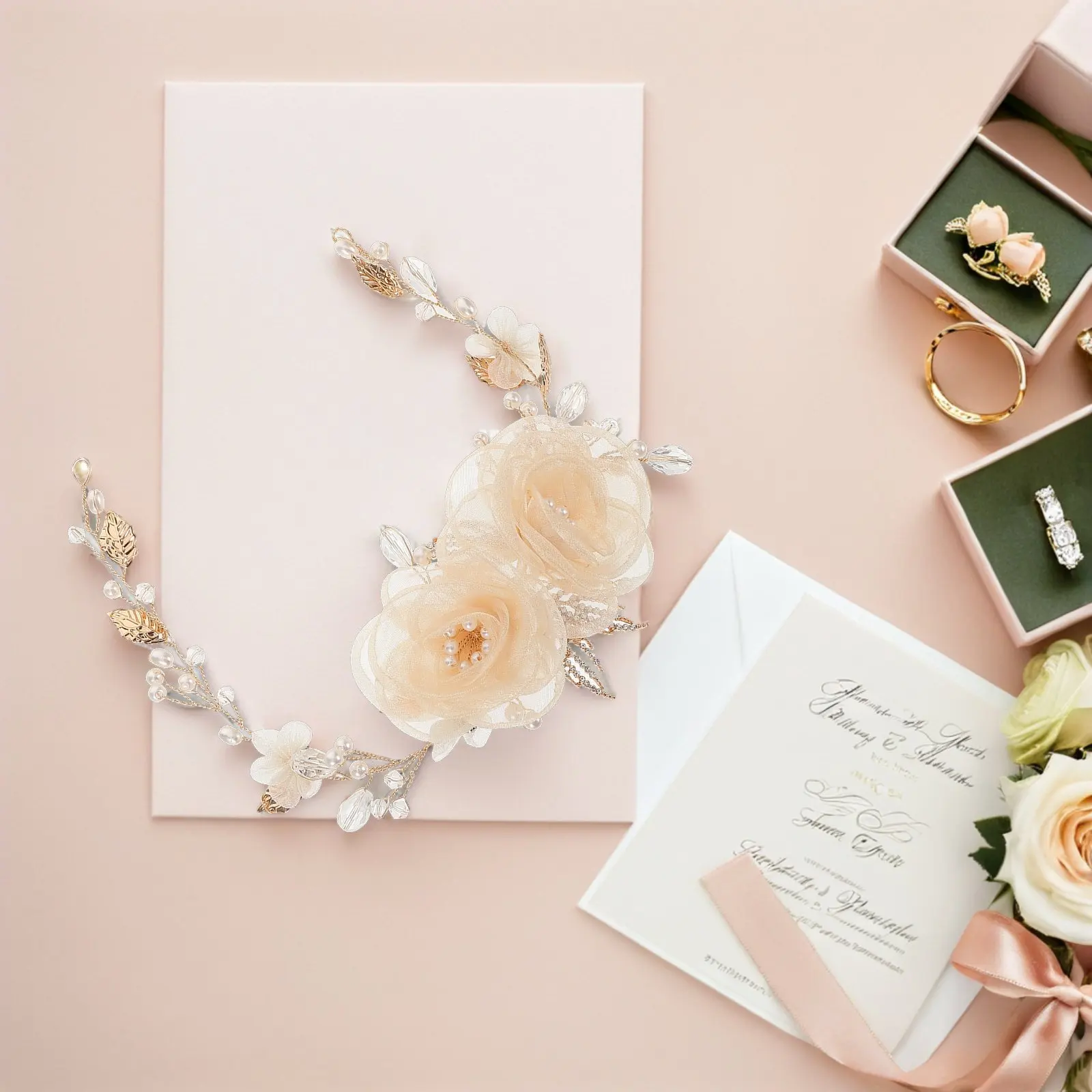 Bridal Hair Ornament Handmade Headpiece with Pearls Elegant Wedding Hair Vine for Bride Bridesmaid Flower
Bridal Hair Ornament Handmade Headpiece with Pearls Elegant Wedding Hair Vine for Bride Bridesmaid Flower