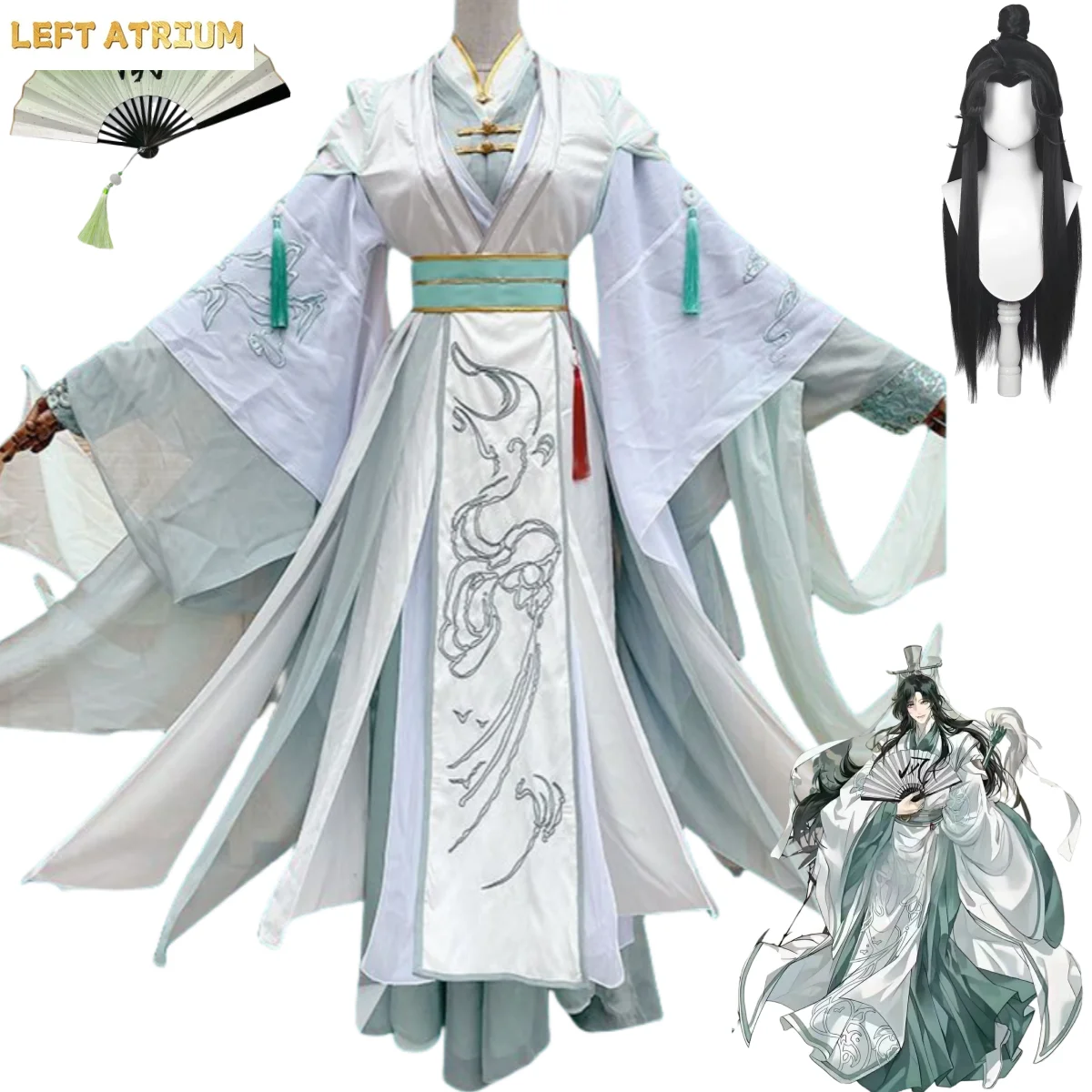 Anime Tian Guan Ci Fu Heaven Official's Blessing Shi Qingxuan Cosplay Costume Lady Lord Wind White Hanfu Wig Man Woman Suit
Anime Tian Guan Ci Fu Heaven Official's Blessing Shi Qingxuan Cosplay Costume Lady Lord Wind White Hanfu Wig Man Woman Suit