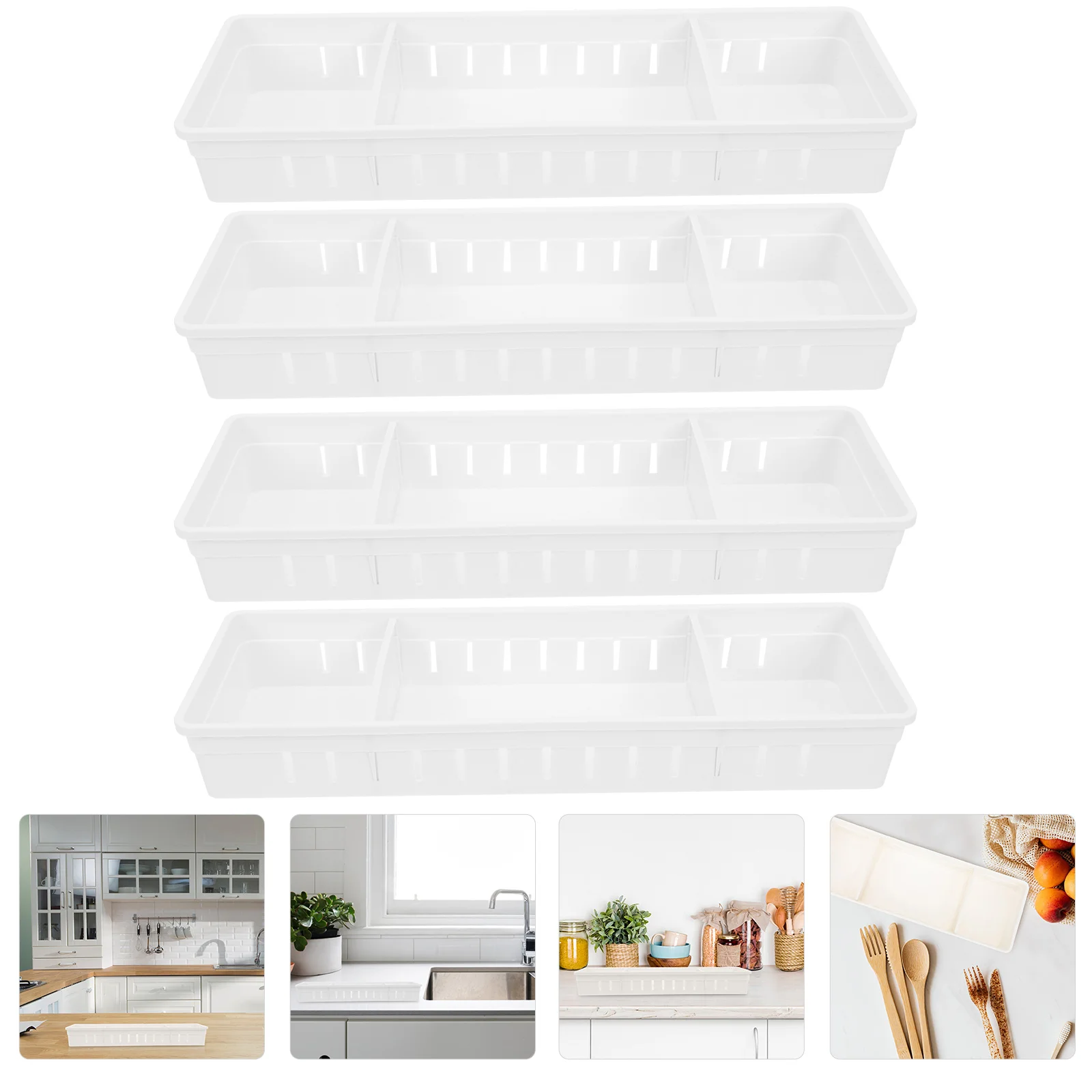 4 Pcs Storage Compartment Drawer Case Tableware Container Cutlery Tray Organizer Fork Dresser
4 Pcs Storage Compartment Drawer Case Tableware Container Cutlery Tray Organizer Fork Dresser