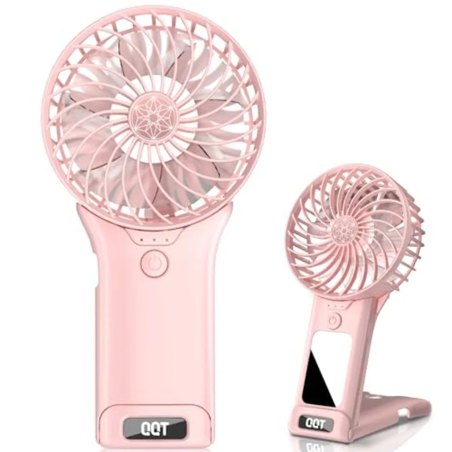 Mini Handheld Fan, 4 Speed Adjustable Portable Battery Operated Fans, USB Rechargeable Desk Fan with Mirror, Max 20 Hrs Hand Fa
Mini Handheld Fan, 4 Speed Adjustable Portable Battery Operated Fans, USB Rechargeable Desk Fan with Mirror, Max 20 Hrs Hand Fa