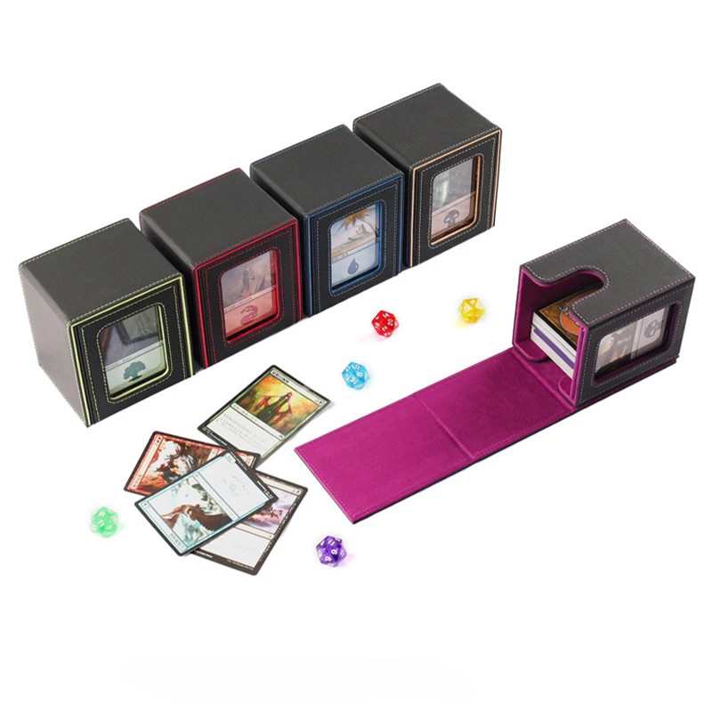 MTG Deck Box with Commander Window Display Trading Card Storage Box Magic Sport Cards Carrying Case Suitable for TCG/PTCG/EDH
MTG Deck Box with Commander Window Display Trading Card Storage Box Magic Sport Cards Carrying Case Suitable for TCG/PTCG/EDH