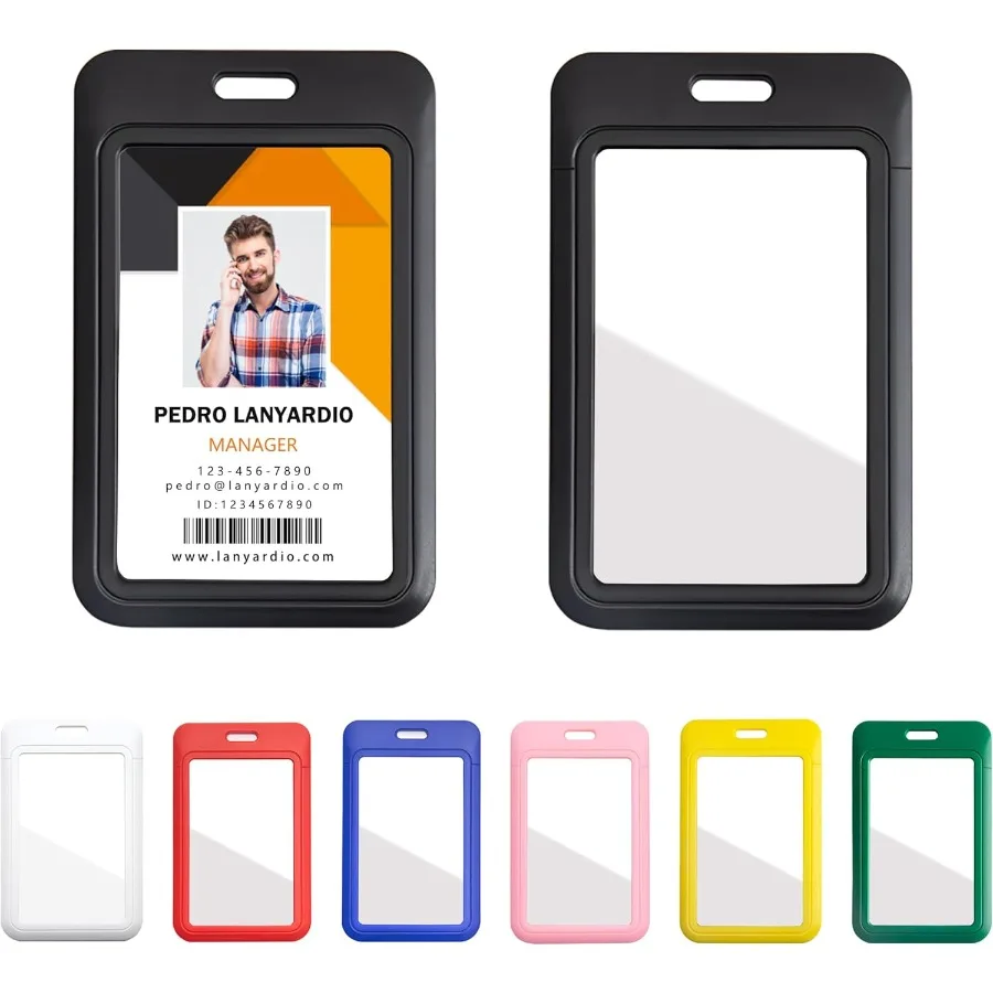 1 Pack Sliding Vertical ID Badge Holder Hard Black Plastic Card Case Protector Pouch with Sided Clear Window for Office School
1 Pack Sliding Vertical ID Badge Holder Hard Black Plastic Card Case Protector Pouch with Sided Clear Window for Office School