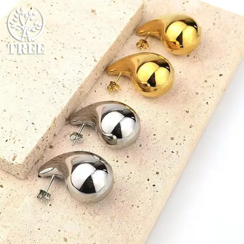 Vintage 18k Gold Waterdrop Stud Earrings for Women Fashion Metal Glossy Thick Chunky Teardrop Earrings Jewelry Gifts
Vintage 18k Gold Waterdrop Stud Earrings for Women Fashion Metal Glossy Thick Chunky Teardrop Earrings Jewelry Gifts