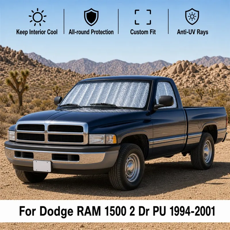 For Dodge RAM 1500 2 Dr PU 1994-2001 Full Set Car Window Sunshades UV Block Privacy Heat Insulated Foldable Car Curtain
For Dodge RAM 1500 2 Dr PU 1994-2001 Full Set Car Window Sunshades UV Block Privacy Heat Insulated Foldable Car Curtain