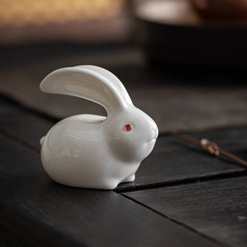Mini Cute White Porcelain Bunny Tea Pet Fish Tank Landscaping Decoration Tea Table Decoration Chinese Kung Fu Tea Pets Ornaments
Mini Cute White Porcelain Bunny Tea Pet Fish Tank Landscaping Decoration Tea Table Decoration Chinese Kung Fu Tea Pets Ornaments