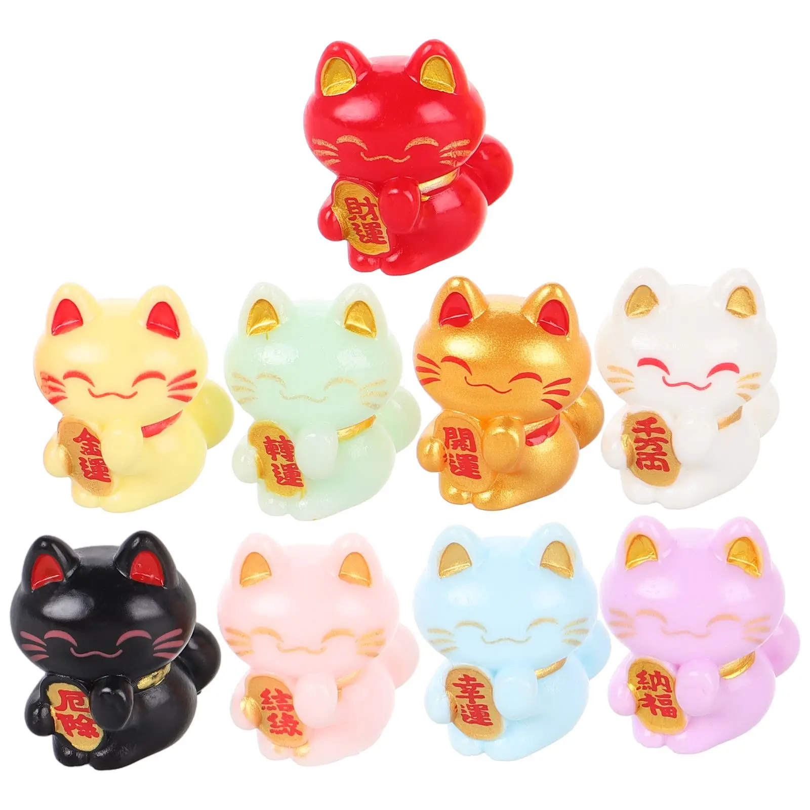 9 Pcs Lucky Cat Ornament Fortune Statue Planter Figure Decor Figurines Mini Landscape Statues Decoration Small Toy
9 Pcs Lucky Cat Ornament Fortune Statue Planter Figure Decor Figurines Mini Landscape Statues Decoration Small Toy
