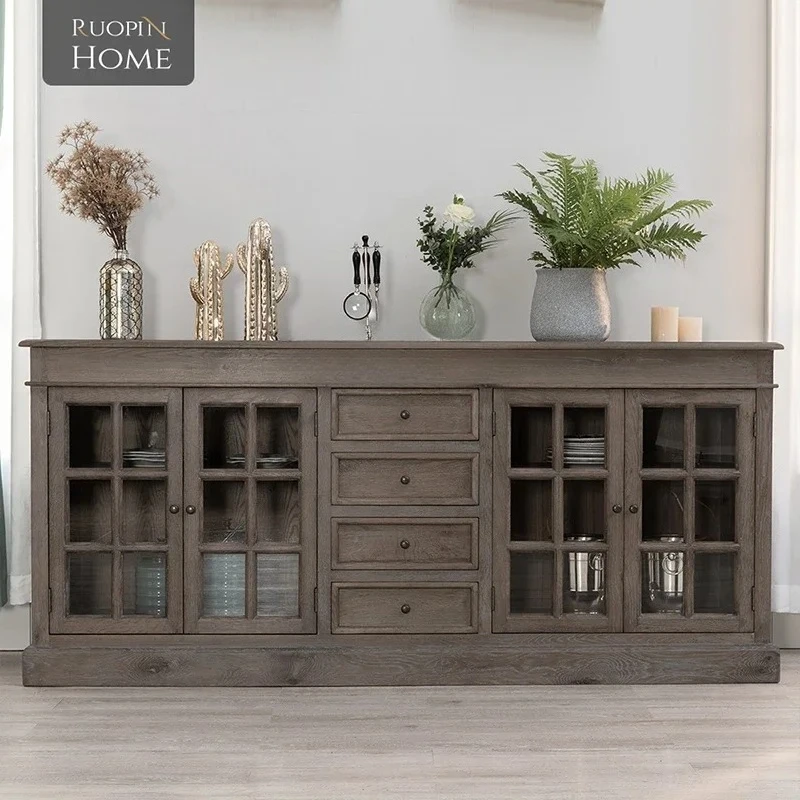 YH American retro dining side cabinet light luxury solid wood storage cabinet living room home storage wine cabinet
YH American retro dining side cabinet light luxury solid wood storage cabinet living room home storage wine cabinet