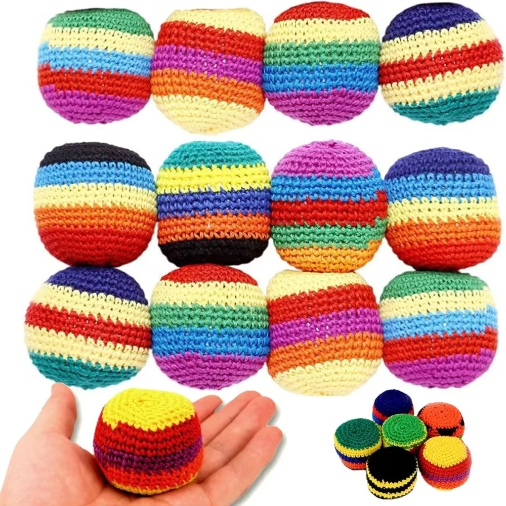 1/3/6/12Pcs Durable Handmade Knitted Footbag Sacks Multicolored Geometric Pattern Foot Bag Crochet Balls Random Color 5cm
1/3/6/12Pcs Durable Handmade Knitted Footbag Sacks Multicolored Geometric Pattern Foot Bag Crochet Balls Random Color 5cm