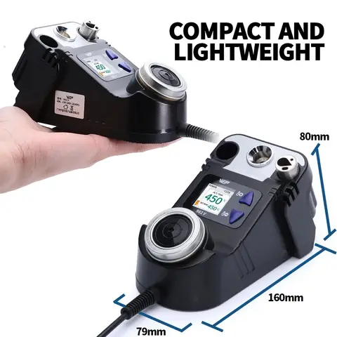 WEP 982-V Digital Electric Soldering Iron Kit C115 C210 C245 Precision Soldering Iron Soldering Station Small Rework Station