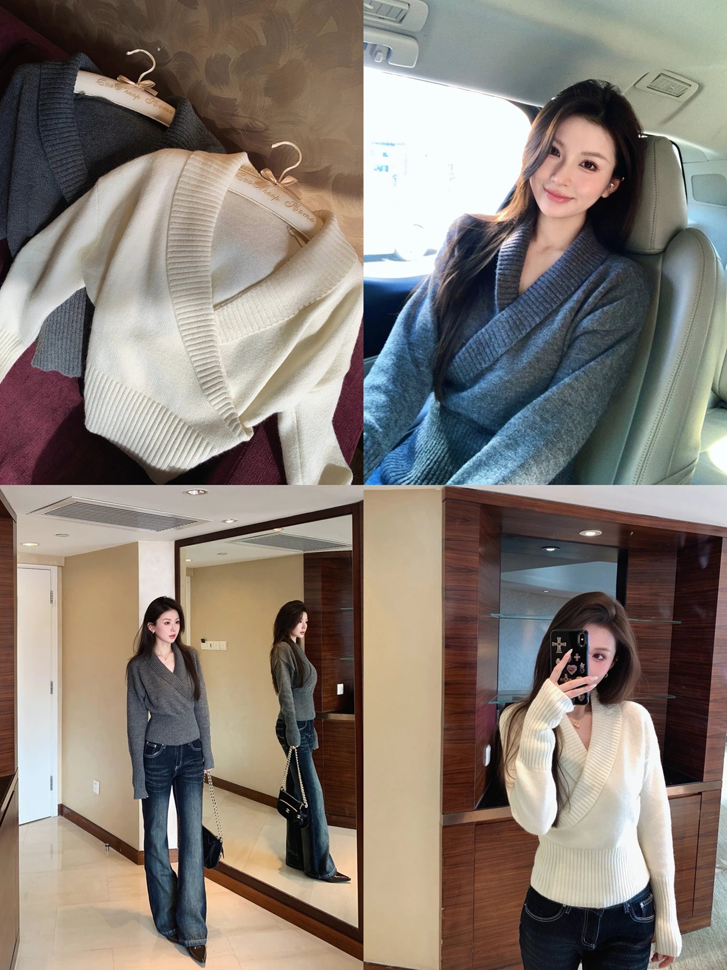 Модный женский вязаный свитер с V-образным вырезом, с перекрестным дизайном на талии, утягивающий, в корейском стиле, с длинными рукавами
Модный женский вязаный свитер с V-образным вырезом, с перекрестным дизайном на талии, утягивающий, в корейском стиле, с длинными рукавами