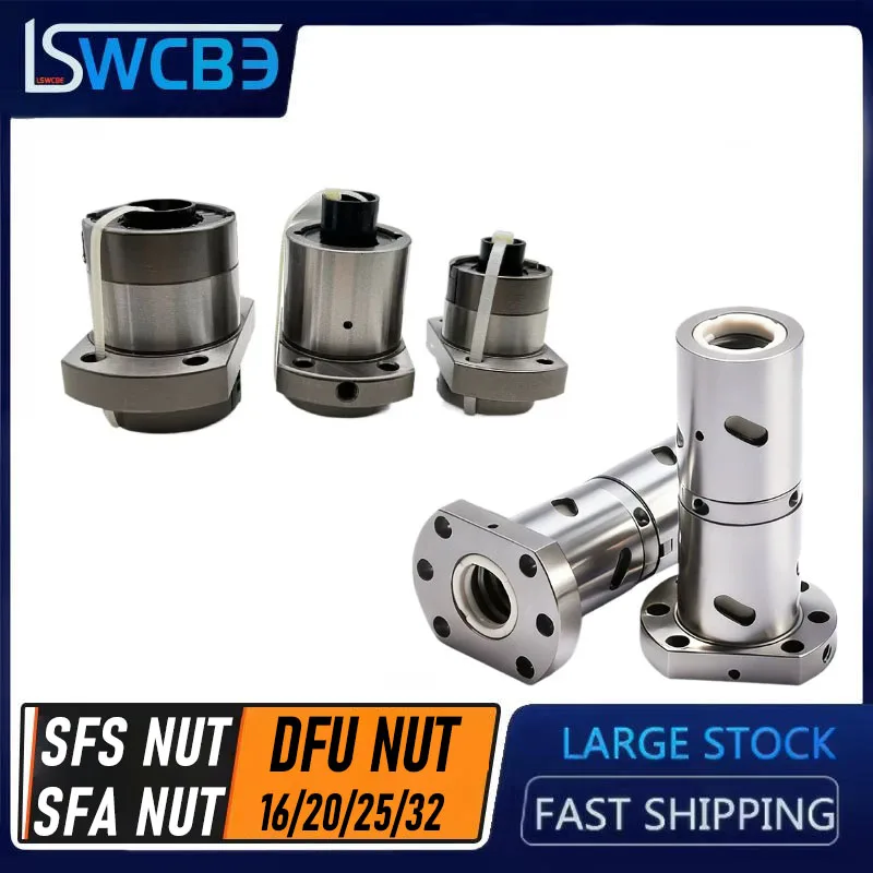 High Precision DFU Adjustable Preloading Style Double Nut Large Lead Ball Screw Metal Nut SFE/SFY Mechanical Bearings
High Precision DFU Adjustable Preloading Style Double Nut Large Lead Ball Screw Metal Nut SFE/SFY Mechanical Bearings