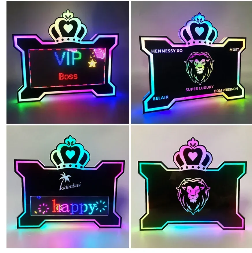 Programmable Led Digital Vip Bottle Service Presenter APP DIY Message Billboard Sign Wine Display Holder for Nightclub
Programmable Led Digital Vip Bottle Service Presenter APP DIY Message Billboard Sign Wine Display Holder for Nightclub
