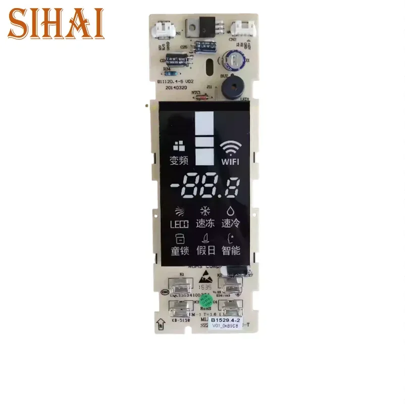 used for MeiLing Refrigerator Computer board B1529.4-2 Display panel touchpad Power supply board Control board
used for MeiLing Refrigerator Computer board B1529.4-2 Display panel touchpad Power supply board Control board