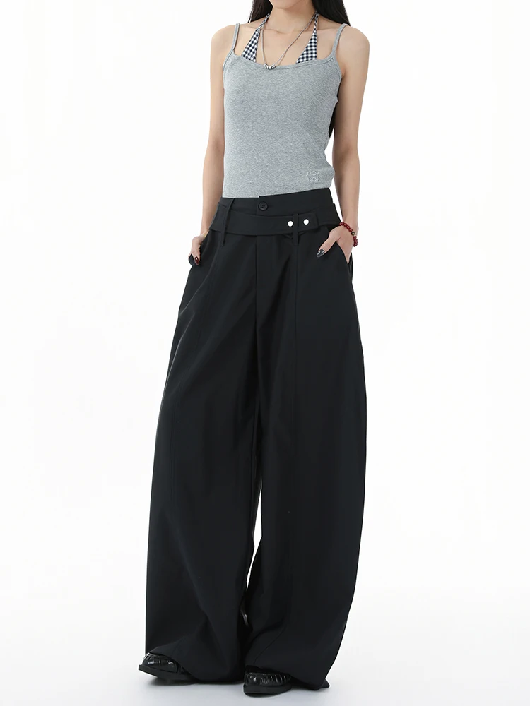 American Retro Wide Leg Knife Pants Women's Loose Slimming Casual Trousers Banana Pants High Waist Straight Leg Spring 2026
American Retro Wide Leg Knife Pants Women's Loose Slimming Casual Trousers Banana Pants High Waist Straight Leg Spring 2026