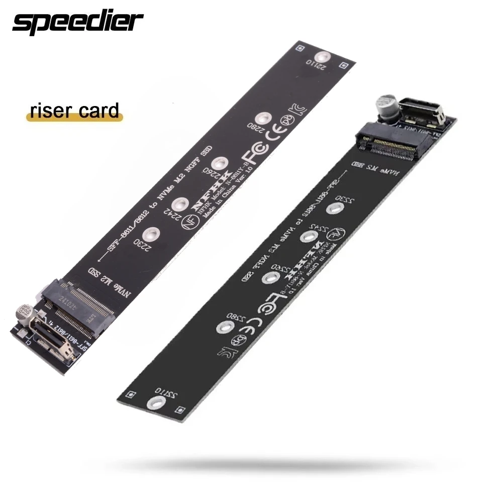Oculink SFF-8611 SFF-8612 к NVMe M.2 Ngff M-Key Интерфейсная карта-адаптер для MVMe M2 SSD Двухпортовая карта расширения Riser
Oculink SFF-8611 SFF-8612 к NVMe M.2 Ngff M-Key Интерфейсная карта-адаптер для MVMe M2 SSD Двухпортовая карта расширения Riser