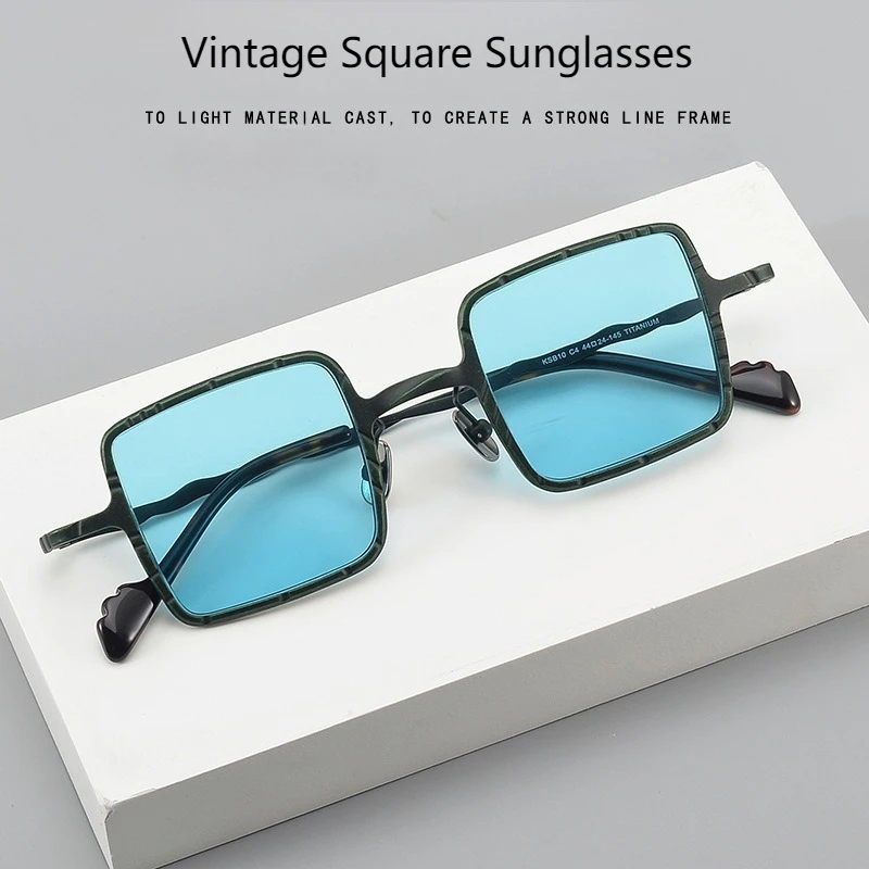 Vintage Industrial Punk Style Pure Titanium Fashion Sunscreen Shades Sunglasses Men and Women Senior Designer Travel UV400 gafas
Vintage Industrial Punk Style Pure Titanium Fashion Sunscreen Shades Sunglasses Men and Women Senior Designer Travel UV400 gafas