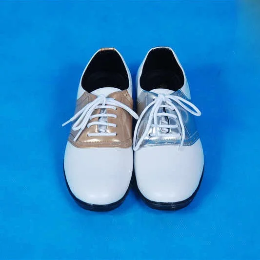 Japan Trend Hip Hop Locking Shoe Gold and Silver One for Each Color Golf Course Shoes Leather Popping Dance Mandarin Duck Shoes
Japan Trend Hip Hop Locking Shoe Gold and Silver One for Each Color Golf Course Shoes Leather Popping Dance Mandarin Duck Shoes