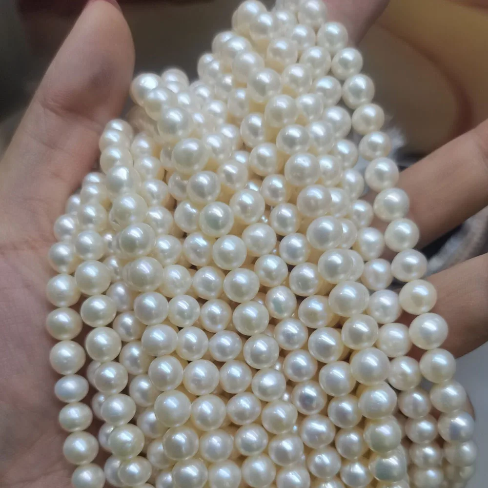AAAA Near Round Natural Freshwater Pearls, Highlighted Flawless Loose Beads for DIY Jewelry Making Necklace Bracelet Accessories
AAAA Near Round Natural Freshwater Pearls, Highlighted Flawless Loose Beads for DIY Jewelry Making Necklace Bracelet Accessories