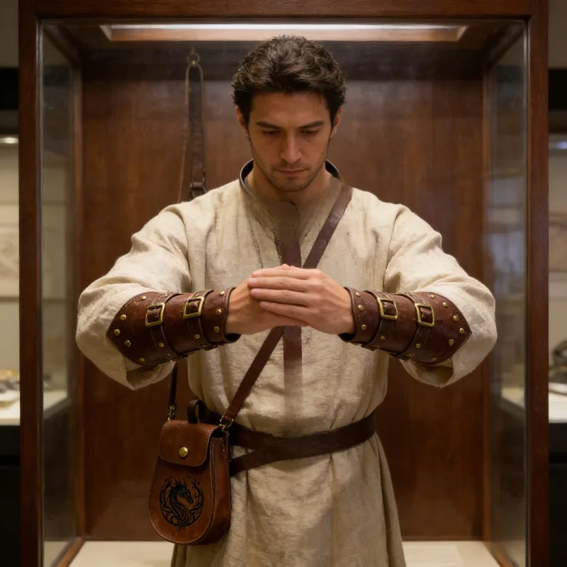 Средневековый пояс викингов в стиле Ренессанс, ретро-накладки на запястья, аксессуар для костюма на Хэллоуин, поясная сумка
Средневековый пояс викингов в стиле Ренессанс, ретро-накладки на запястья, аксессуар для костюма на Хэллоуин, поясная сумка