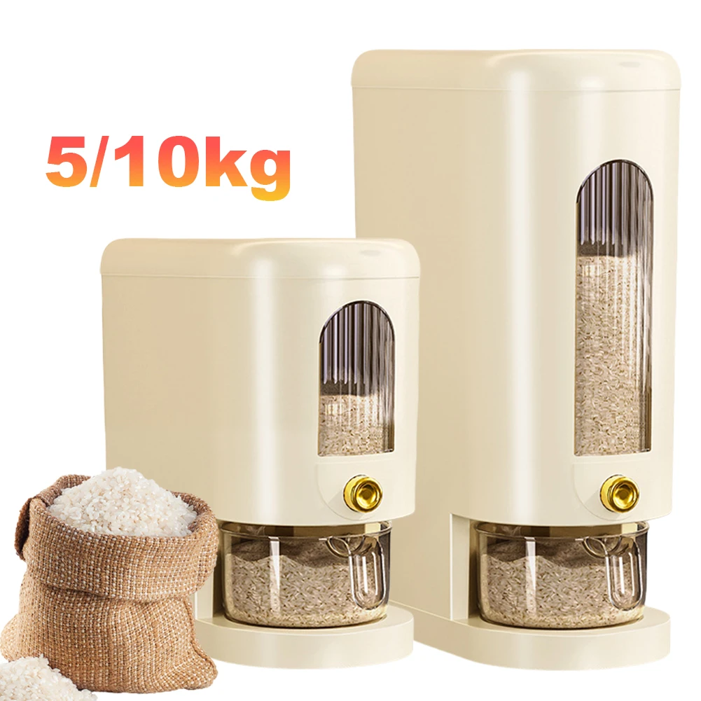 5/10KG Automatic Cereal Dispenser Storage Box Automatic Rice Dispenser Insect-Proof Moisture-Proof Sealed Grain Cereal Dispenser
5/10KG Automatic Cereal Dispenser Storage Box Automatic Rice Dispenser Insect-Proof Moisture-Proof Sealed Grain Cereal Dispenser