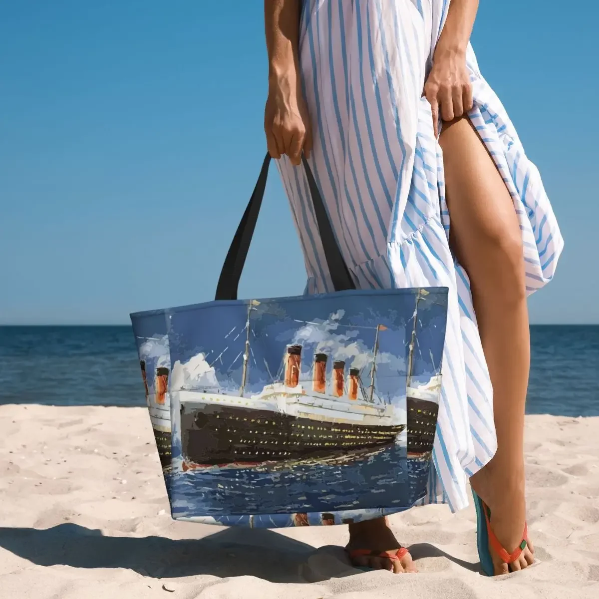 The Most Popular Ship Of All Times, Titanic. Beach Tote Bag Sport Gym Yoga Duffle Large Tote Bag Women Travel Bag Fitness bag
The Most Popular Ship Of All Times, Titanic. Beach Tote Bag Sport Gym Yoga Duffle Large Tote Bag Women Travel Bag Fitness bag