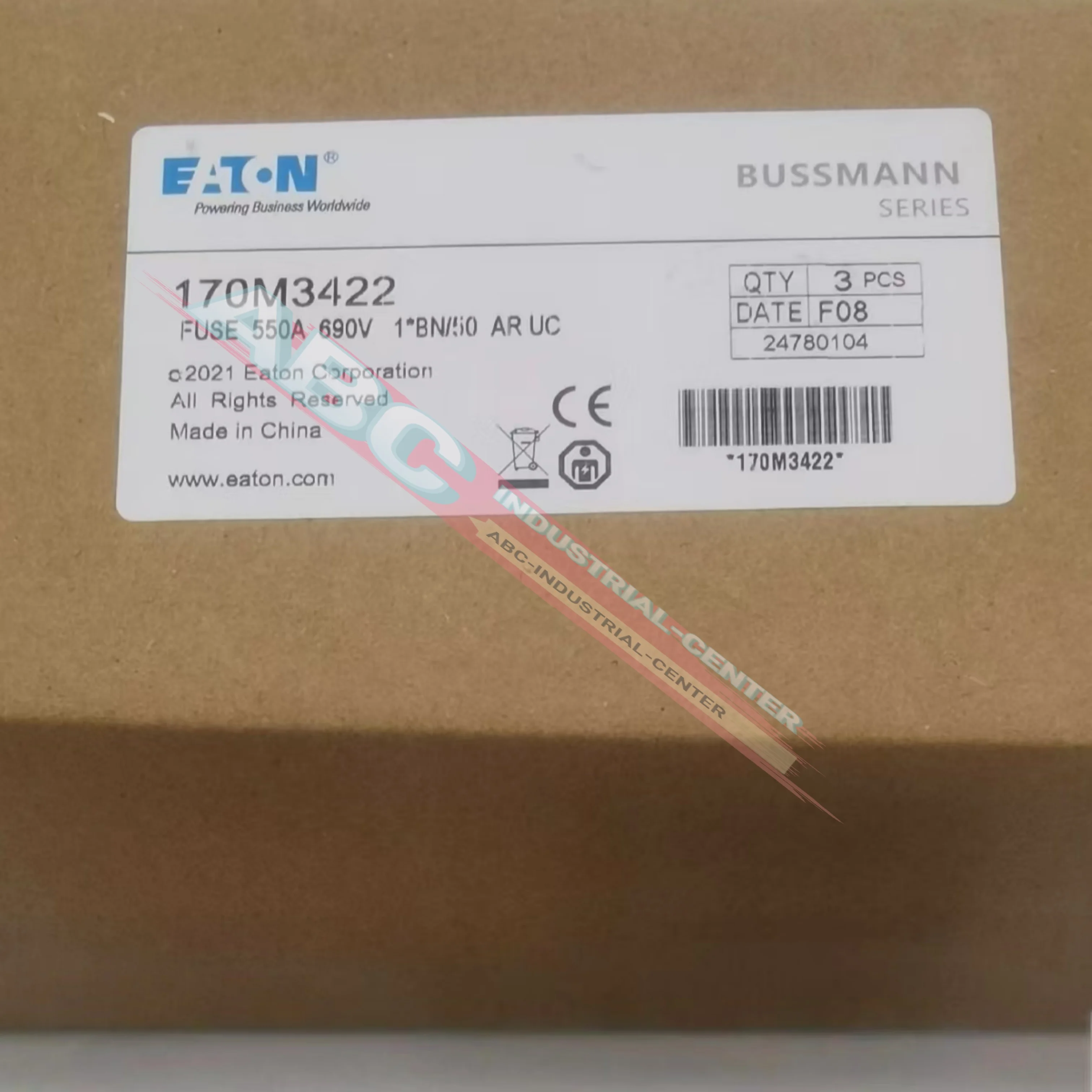 170M3422 Предохранитель новый в коробке
170M3422 Предохранитель новый в коробке