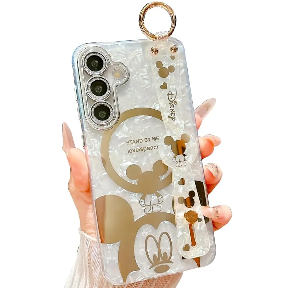 for Samsung Galaxy A17 5G Case,Cute Cartoon Mouse Pattern with Wrist Strap Kickstand, Glitter Bling IMD Design, Soft TPU Shoc
for Samsung Galaxy A17 5G Case,Cute Cartoon Mouse Pattern with Wrist Strap Kickstand, Glitter Bling IMD Design, Soft TPU Shoc