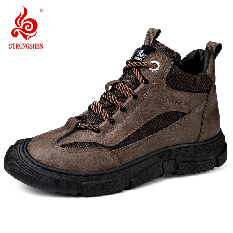 Men Hiking Boots Spring And Autumn Sneakers Waterproof Outdoor Mountain Climbing Shoes Leather All-match Boots Tooling Shoes
Men Hiking Boots Spring And Autumn Sneakers Waterproof Outdoor Mountain Climbing Shoes Leather All-match Boots Tooling Shoes