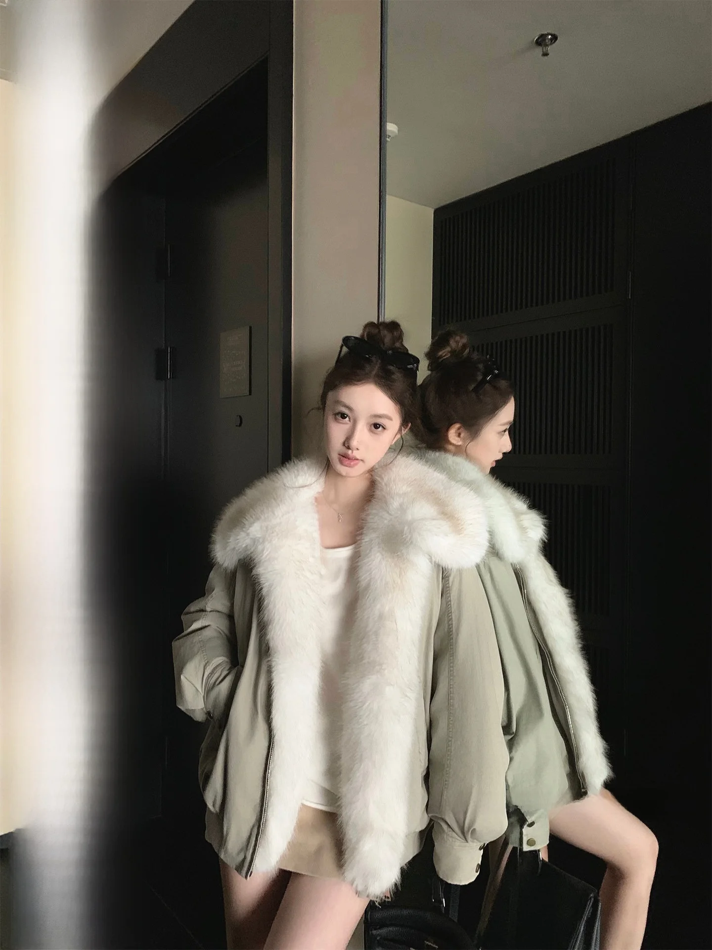 Chestnut a Vintage down Parka Coat with Fur Collar Cotton Jaet Outerwear Simple Commute Sle Long Sve Zipper Closure
Chestnut a Vintage down Parka Coat with Fur Collar Cotton Jaet Outerwear Simple Commute Sle Long Sve Zipper Closure