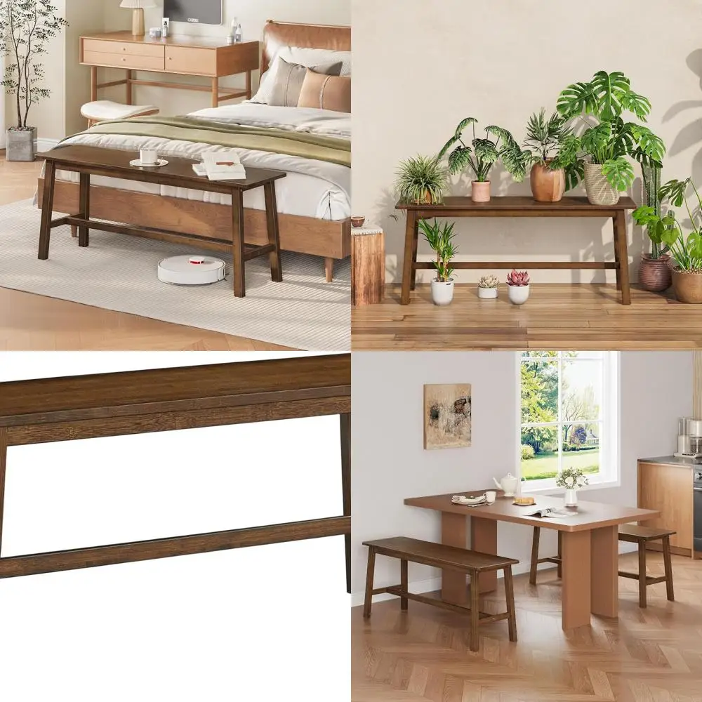 Farmhouse Style Bamboo Bench for Dining, Living Room Furniture, Easy Assembly, Sturdy Mocha MA03CD01G2
Farmhouse Style Bamboo Bench for Dining, Living Room Furniture, Easy Assembly, Sturdy Mocha MA03CD01G2