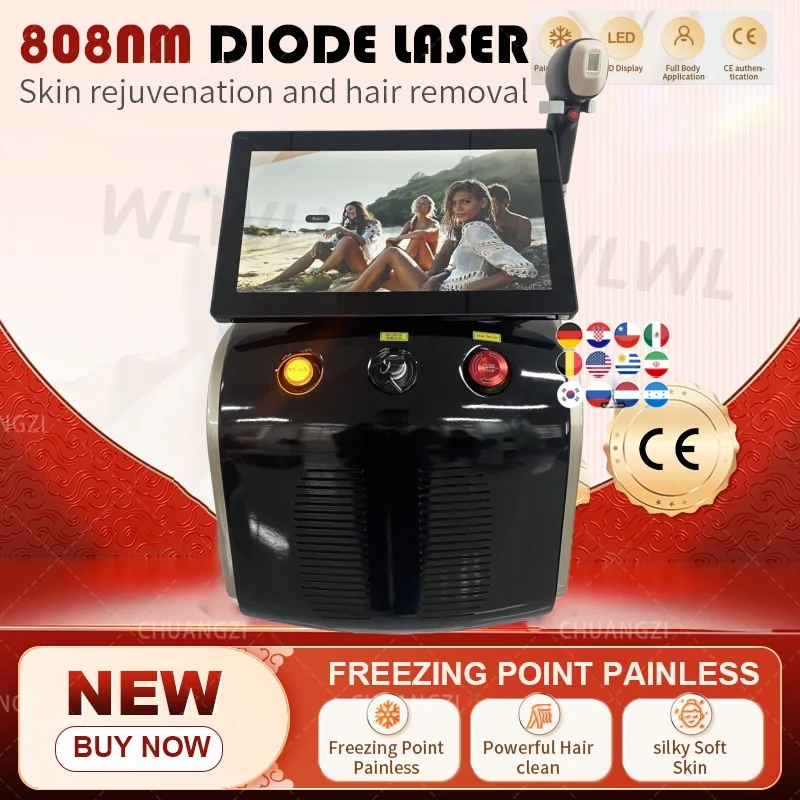 2025 Portable 4 Waves IPL Permanent Diode Ice Titanium Laser Body Hair Removal Machine 808 755 Alexandrite Device
2025 Portable 4 Waves IPL Permanent Diode Ice Titanium Laser Body Hair Removal Machine 808 755 Alexandrite Device 