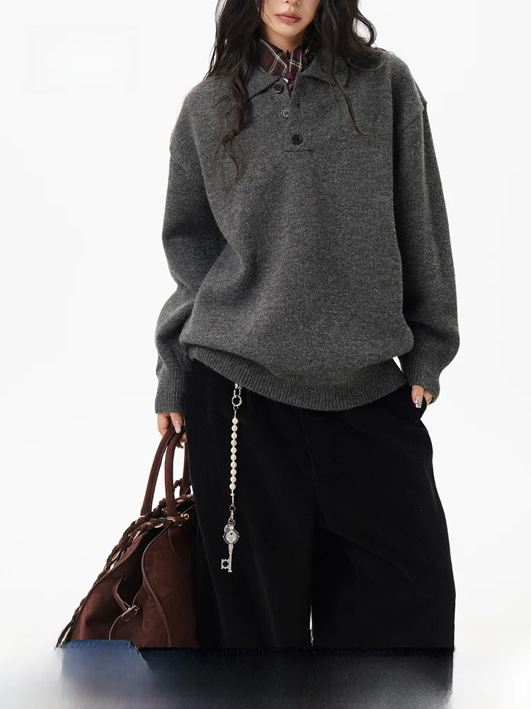 Новый вязаный свитер свободного кроя, универсальный, осенняя новинка, теплый, с длинными рукавами, однотонный, для повседневной носки
Новый вязаный свитер свободного кроя, универсальный, осенняя новинка, теплый, с длинными рукавами, однотонный, для повседневной носки