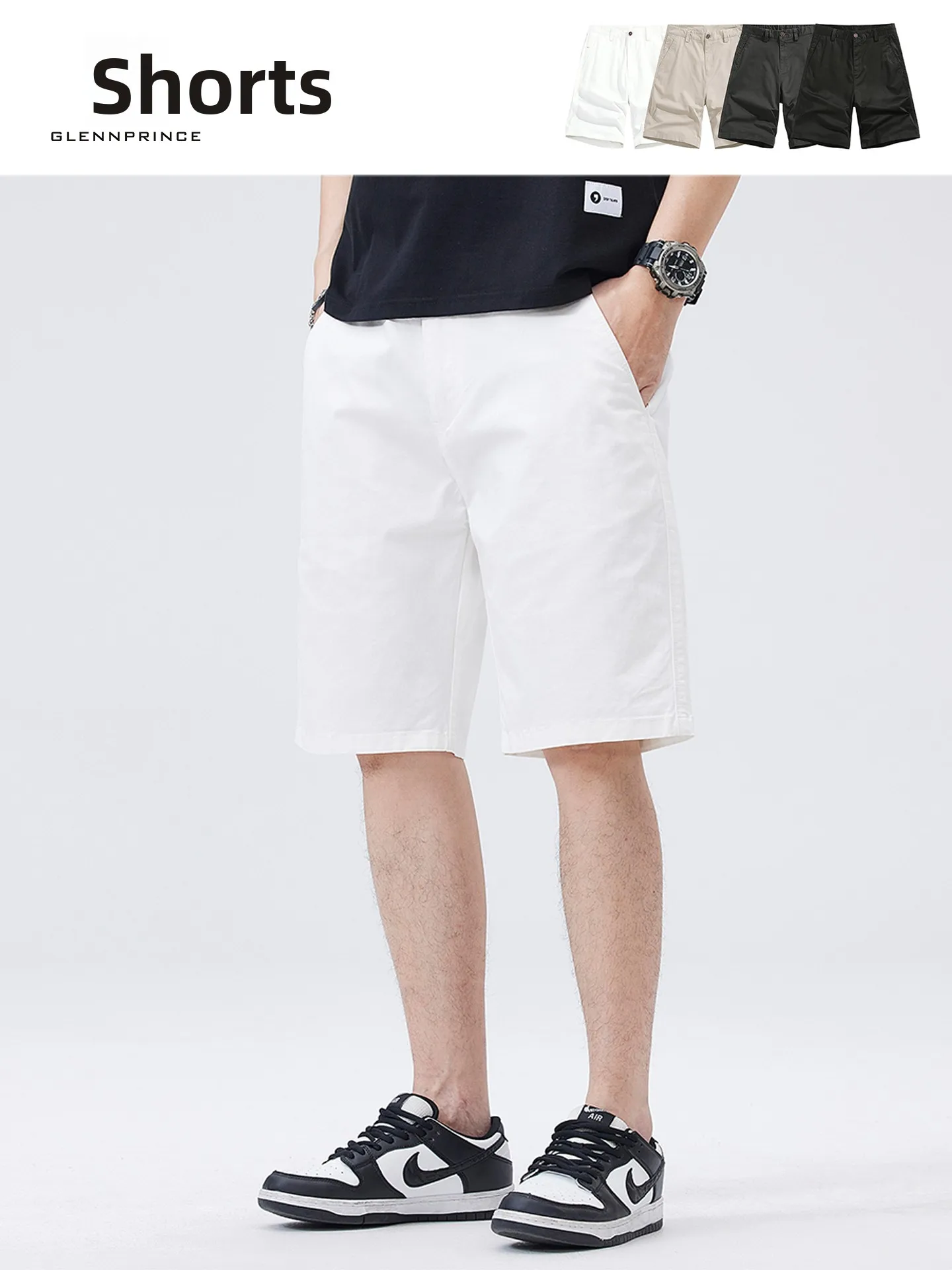 Cleanfit Men's Retro White Straight Leg Short Sports Pants Casual Versatile Five-Quarter Length Trousers Comfortable Fit Cott...
Cleanfit Men's Retro White Straight Leg Short Sports Pants Casual Versatile Five-Quarter Length Trousers Comfortable Fit Cott...