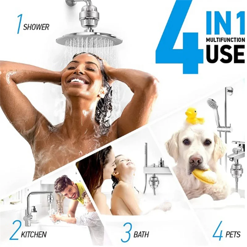 AB46-15 Stage Shower Filter Hard Water Filter Remove Chlorine Heavy Metals And Other Sediments Reduces Dry Spare Parts
AB46-15 Stage Shower Filter Hard Water Filter Remove Chlorine Heavy Metals And Other Sediments Reduces Dry Spare Parts