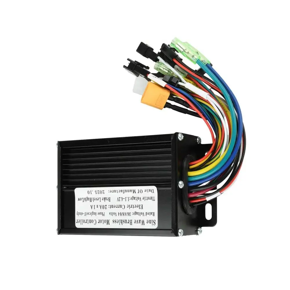 36V/48V/64V 750W-1500W Sine Wave Brushless Controller Black Aluminum Alloy Electric Bicycle E-Bike Motor Speed Control Accessory
36V/48V/64V 750W-1500W Sine Wave Brushless Controller Black Aluminum Alloy Electric Bicycle E-Bike Motor Speed Control Accessory