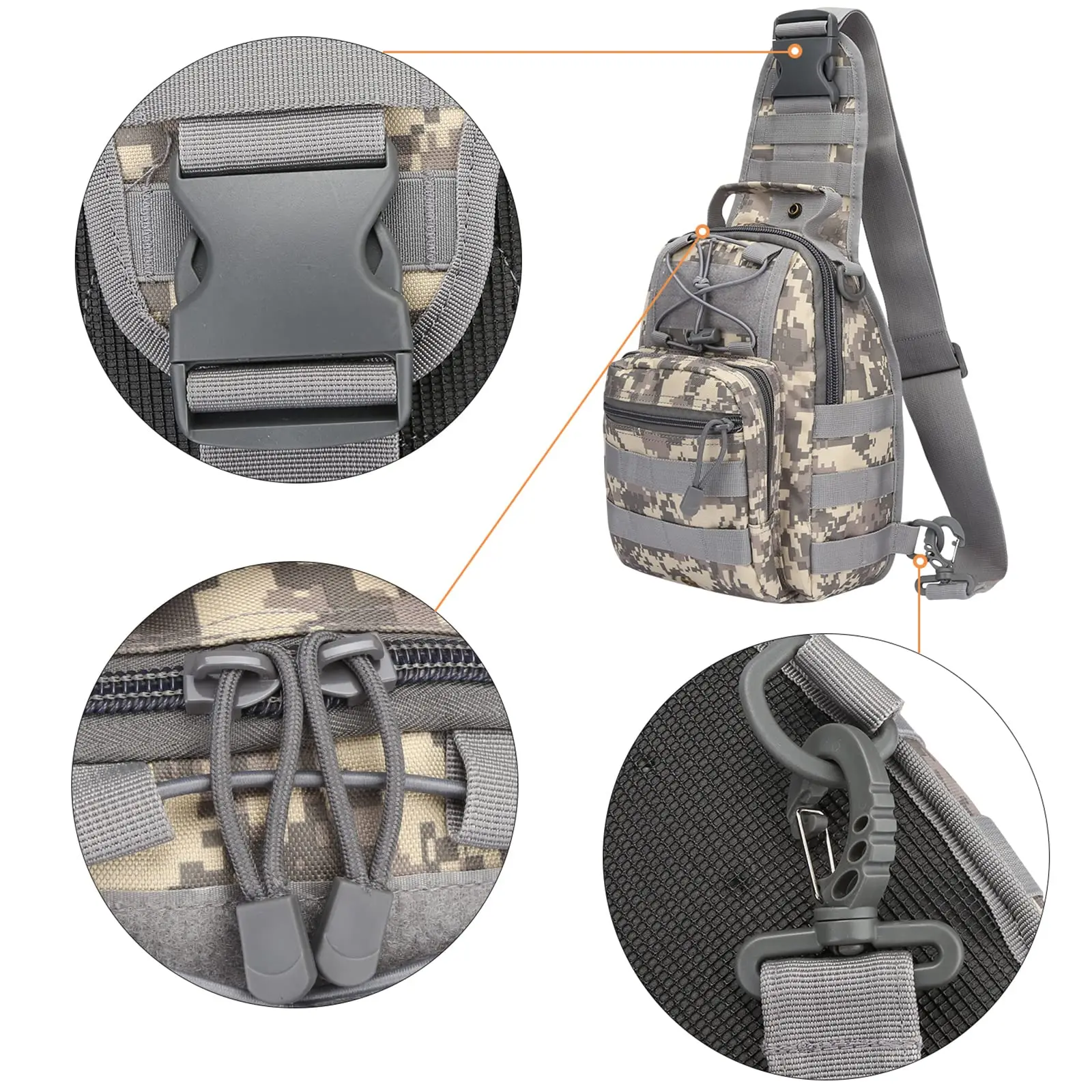 Utdoor Tactical Backpack, Sling Bag for Men, Versatile Shoulder Pack for Everyday Carry, Hiking, Travel, and Outdoor Activities
Utdoor Tactical Backpack, Sling Bag for Men, Versatile Shoulder Pack for Everyday Carry, Hiking, Travel, and Outdoor Activities