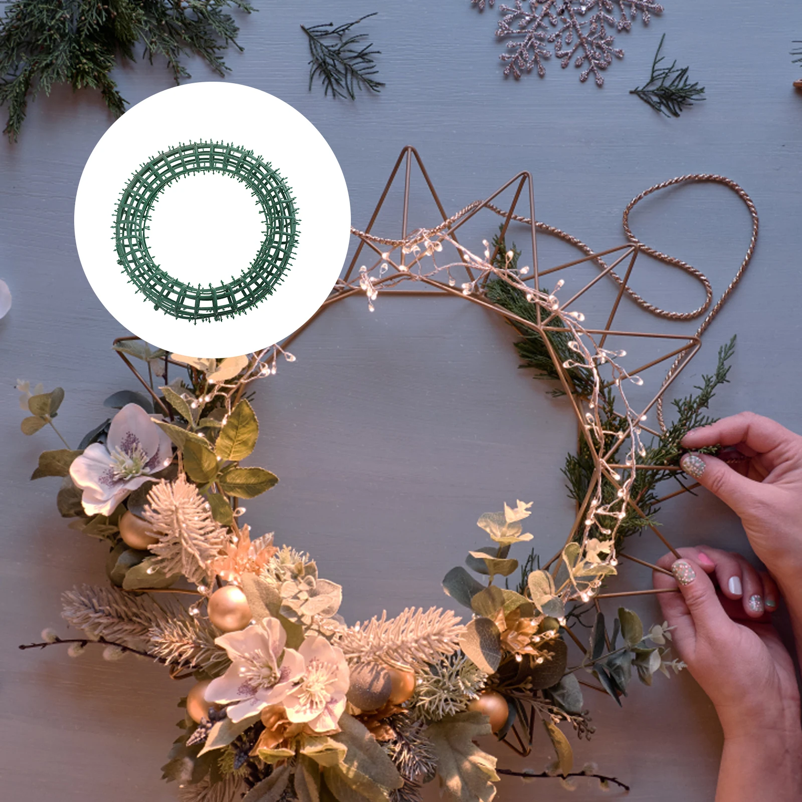 Wreath Frame Garland Hoop Plastic Christmas Decor Flower Rings Home DIY Craft Holiday Wreaths Long Lasting Outdoor Indoor Garden
Wreath Frame Garland Hoop Plastic Christmas Decor Flower Rings Home DIY Craft Holiday Wreaths Long Lasting Outdoor Indoor Garden
