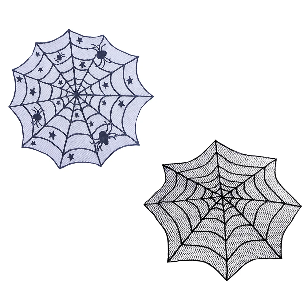 2Pcs Lace Spider Web Halloween Tablecloths Black Decorative Halloween Table Mats Party Supplies Table Decorations
2Pcs Lace Spider Web Halloween Tablecloths Black Decorative Halloween Table Mats Party Supplies Table Decorations