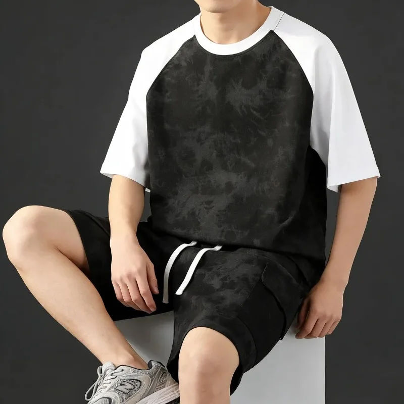 Men Raglan Sleeve Tie Dye T-Shirt And Cargo Shorts Two Piece Set
Men Raglan Sleeve Tie Dye T-Shirt And Cargo Shorts Two Piece Set