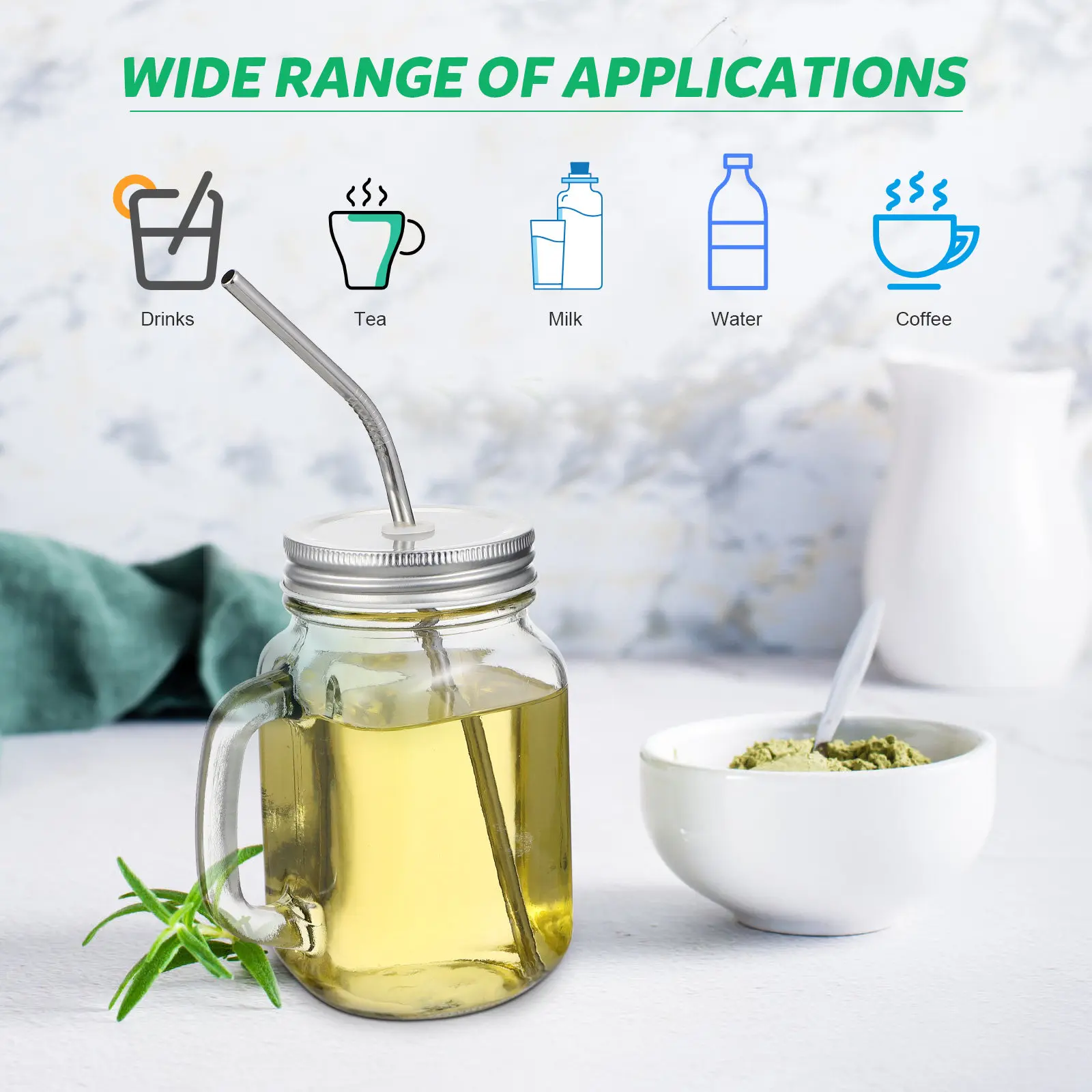 4 Pcs Glass Coffee Tumbler Aesthetic Cup Drinking Jars Clear Cups with Lids Straw
4 Pcs Glass Coffee Tumbler Aesthetic Cup Drinking Jars Clear Cups with Lids Straw