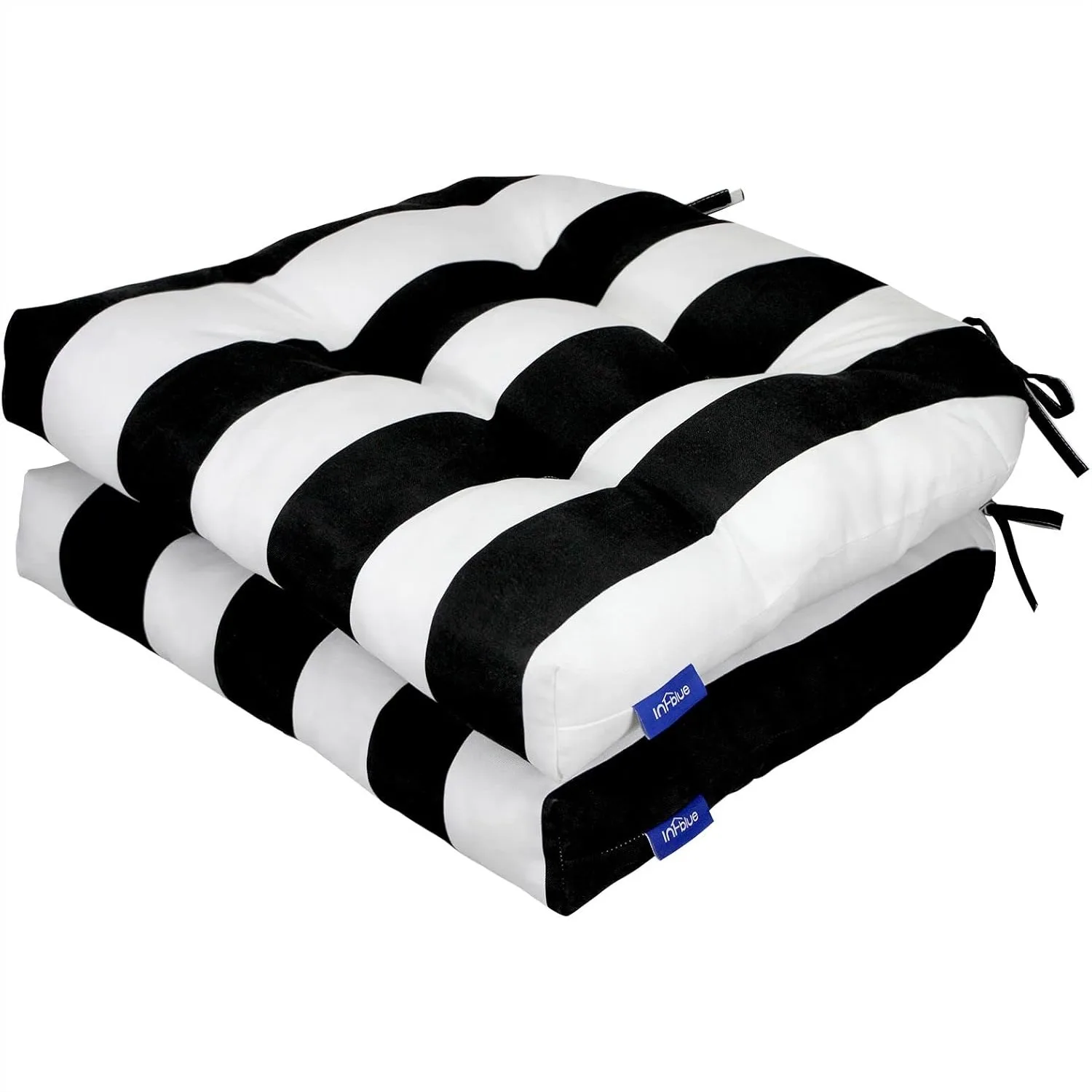 Pack Of 2 Outdoor Indoor Tufted Seat Cushions 19x19 Inch U-Shape Cushions For Wicker Chair Seat Patio Cushions Furniture Dining Chair Pad Black Stripe
Pack Of 2 Outdoor Indoor Tufted Seat Cushions 19x19 Inch U-Shape Cushions For Wicker Chair Seat Patio Cushions Furniture Dining Chair Pad Black Stripe