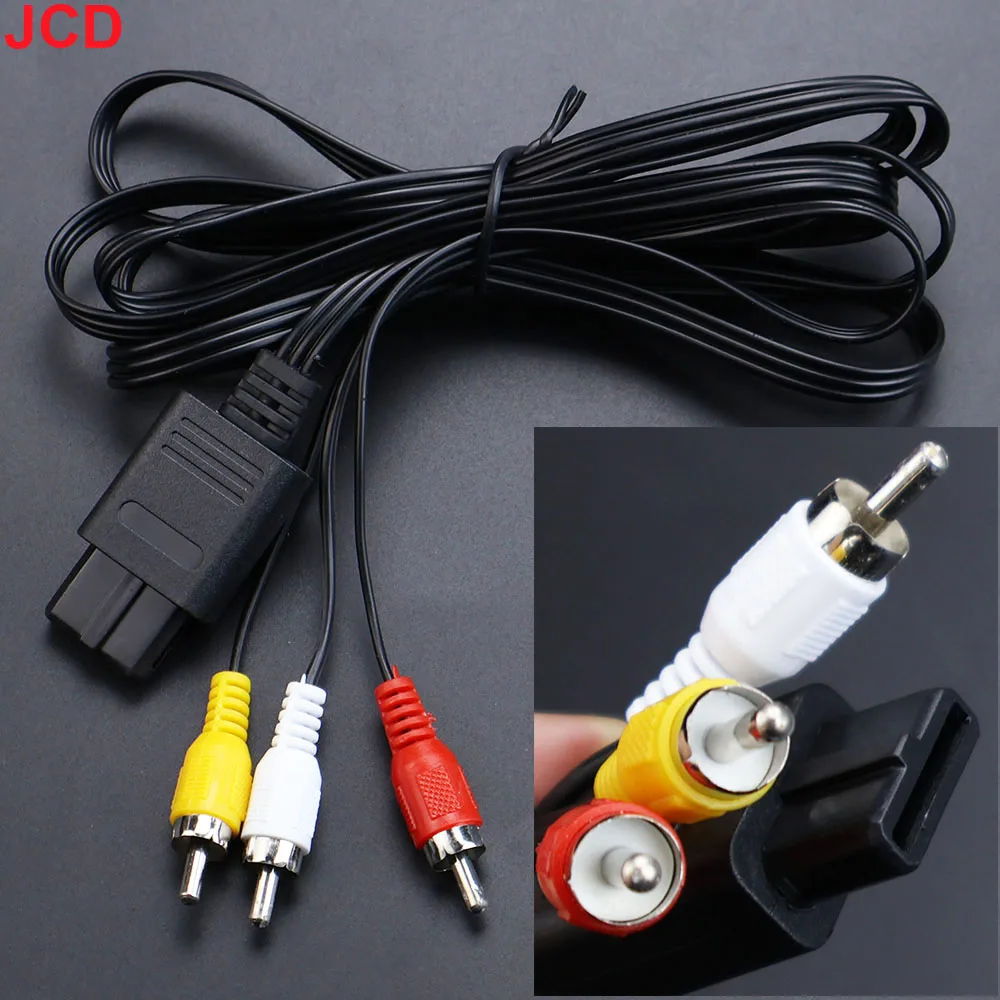JCD 1pcs 1.8M AV Cable Composite Video Cord For Nintend 64/N64/GameCube/Super For Nintend SNES TV Game
JCD 1pcs 1.8M AV Cable Composite Video Cord For Nintend 64/N64/GameCube/Super For Nintend SNES TV Game