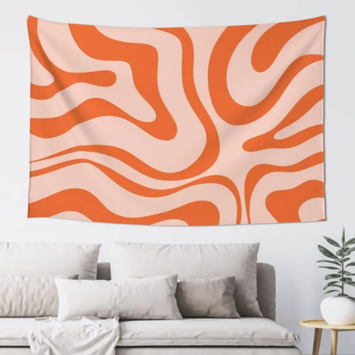 Liquid Swirl Modern Abstract Pattern in Pale Blush Pink and Orange Tapestry Wall Hangings Decoration Room Decorator Tapestry
Liquid Swirl Modern Abstract Pattern in Pale Blush Pink and Orange Tapestry Wall Hangings Decoration Room Decorator Tapestry