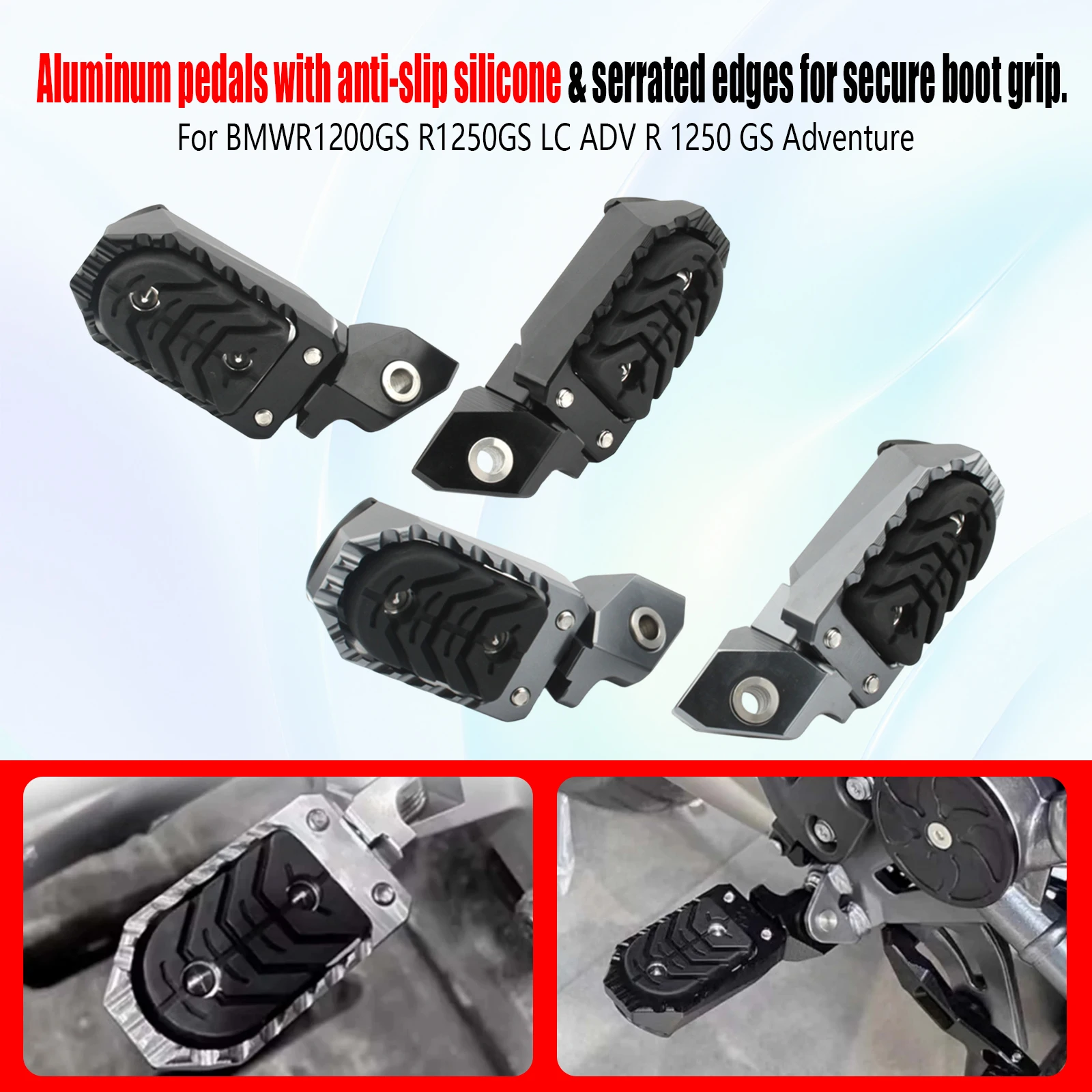 For BMW R1200GSR1250GS R1300GS R 1300 GS GS1300 ADV R1300GSA 2023 2024 2025 ADVENTURE Motorcycle Adjustable Pedals Foot Peg
For BMW R1200GSR1250GS R1300GS R 1300 GS GS1300 ADV R1300GSA 2023 2024 2025 ADVENTURE Motorcycle Adjustable Pedals Foot Peg