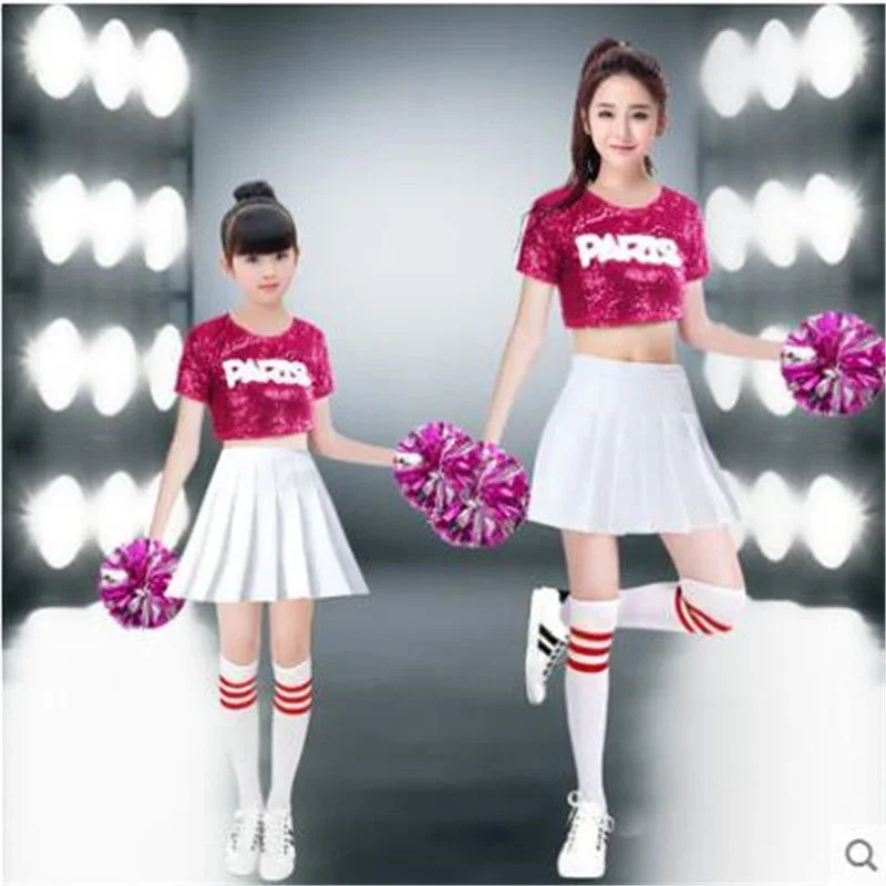 Children's Sequins Jazz Dance Performance Costume Korean modern dance Costume Set Cheerleading Dance Costume Women Cheerleading
Children's Sequins Jazz Dance Performance Costume Korean modern dance Costume Set Cheerleading Dance Costume Women Cheerleading