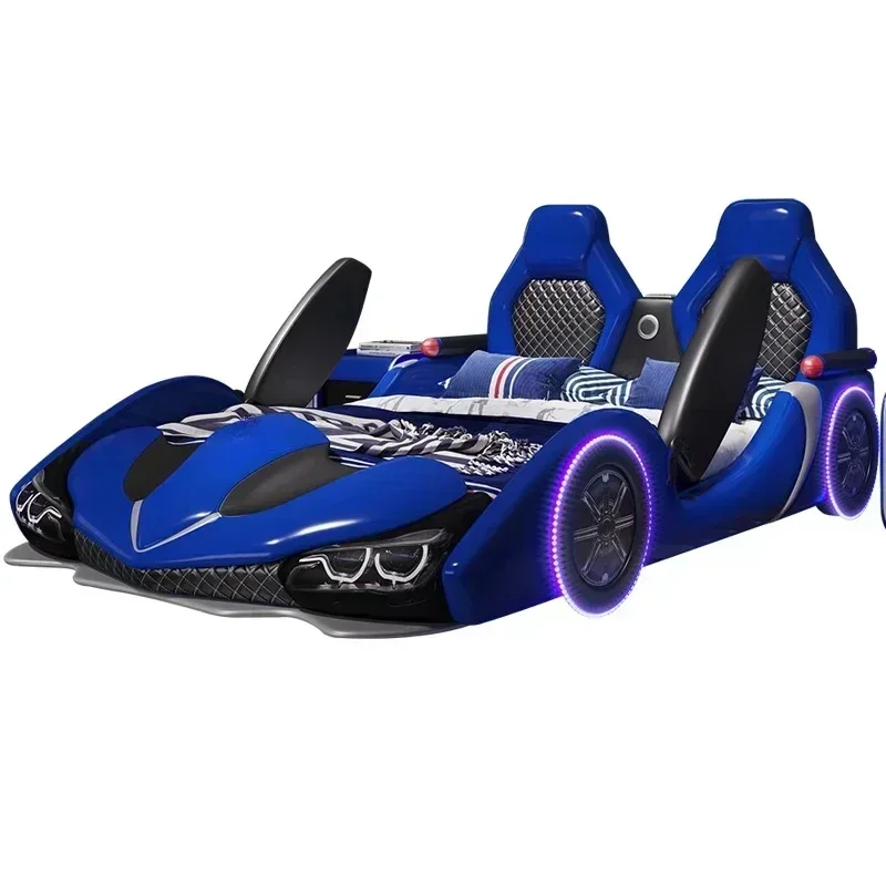 Double Creative Kids Car Bed Boy Cartoon Leather Single Bed with Guardrail Girl Children Racing
Double Creative Kids Car Bed Boy Cartoon Leather Single Bed with Guardrail Girl Children Racing