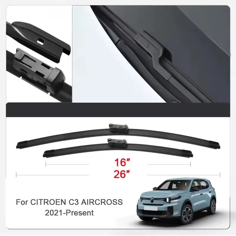 2PCS Car Wiper Blades for CITROEN C3,C4,C5,C5X,DS3,DS4,DS7,EC4 Front Windscreen Windshield Double Rubber Car Accessories
2PCS Car Wiper Blades for CITROEN C3,C4,C5,C5X,DS3,DS4,DS7,EC4 Front Windscreen Windshield Double Rubber Car Accessories 